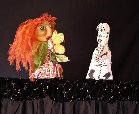 titelles de l'espectacle de l'ànec Joaquim de pengim-penjam titelles